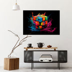 CUBE FUSION Poster Horizontal Autocolante