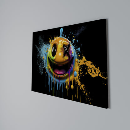 TRIPPY HAPPINESS Horizontal Canvas Print