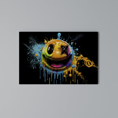TRIPPY HAPPINESS Horizontal Canvas Print