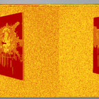 TRIPPY HAPPINESS Quadro em tela vertical