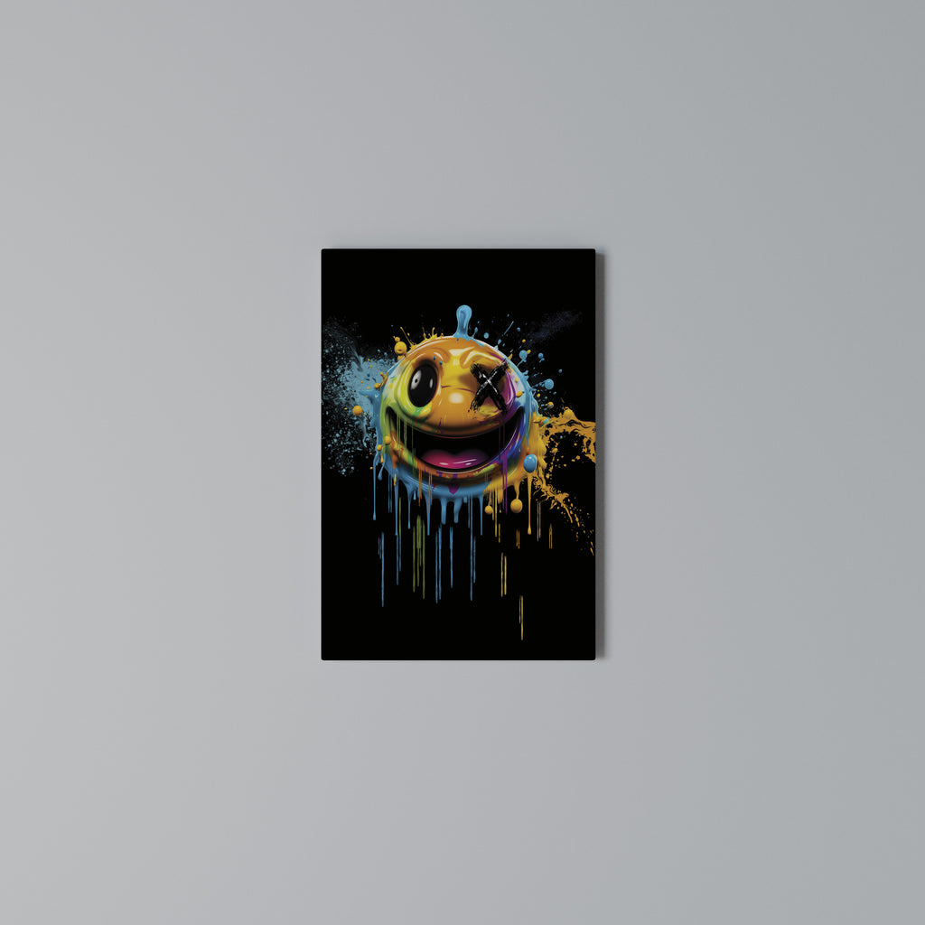 TRIPPY HAPPINESS Quadro em tela vertical