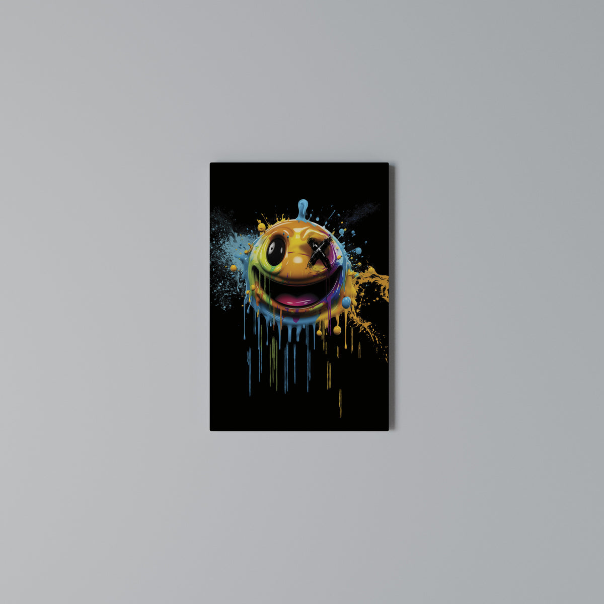 TRIPPY HAPPINESS Quadro em tela vertical