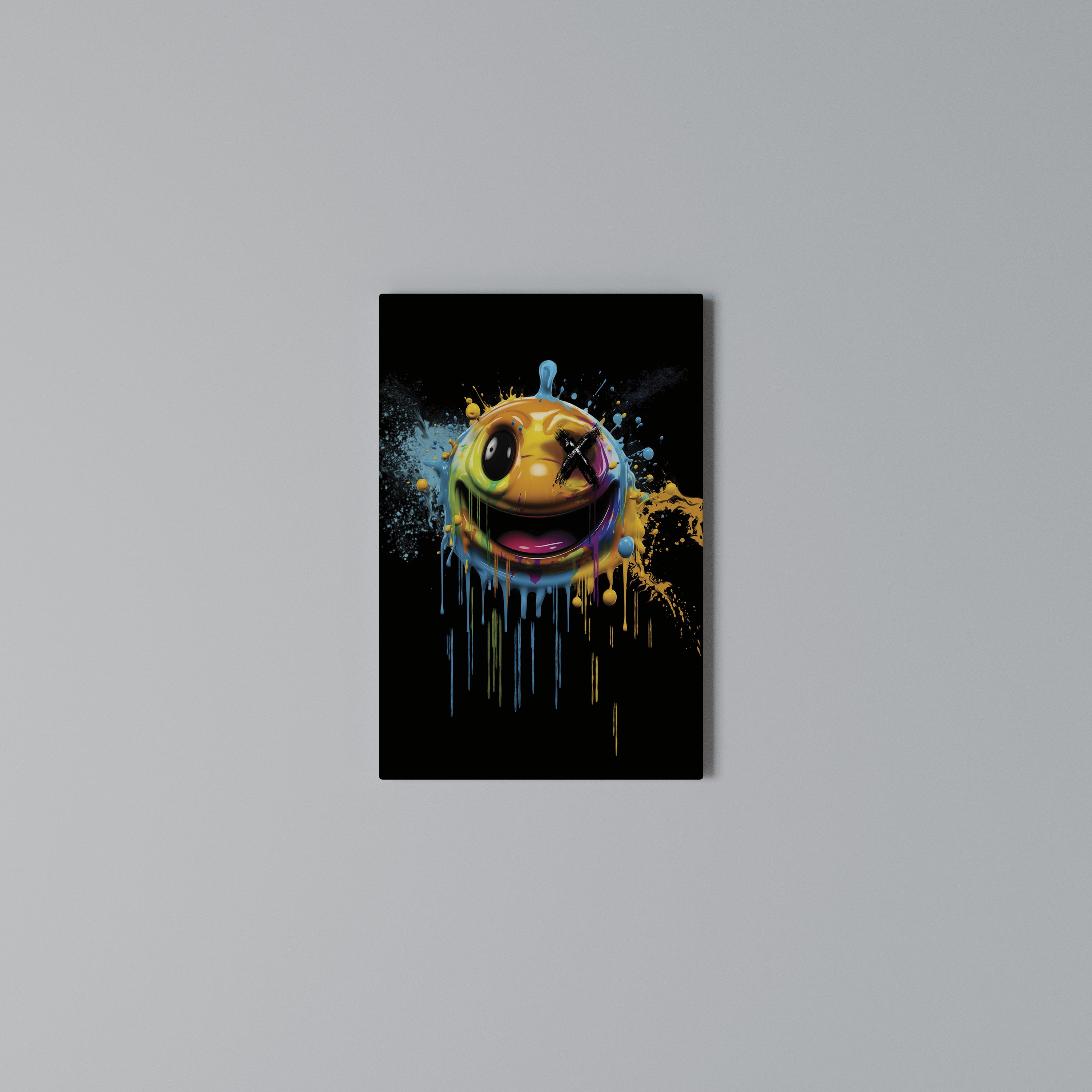 TRIPPY HAPPINESS Quadro em tela vertical