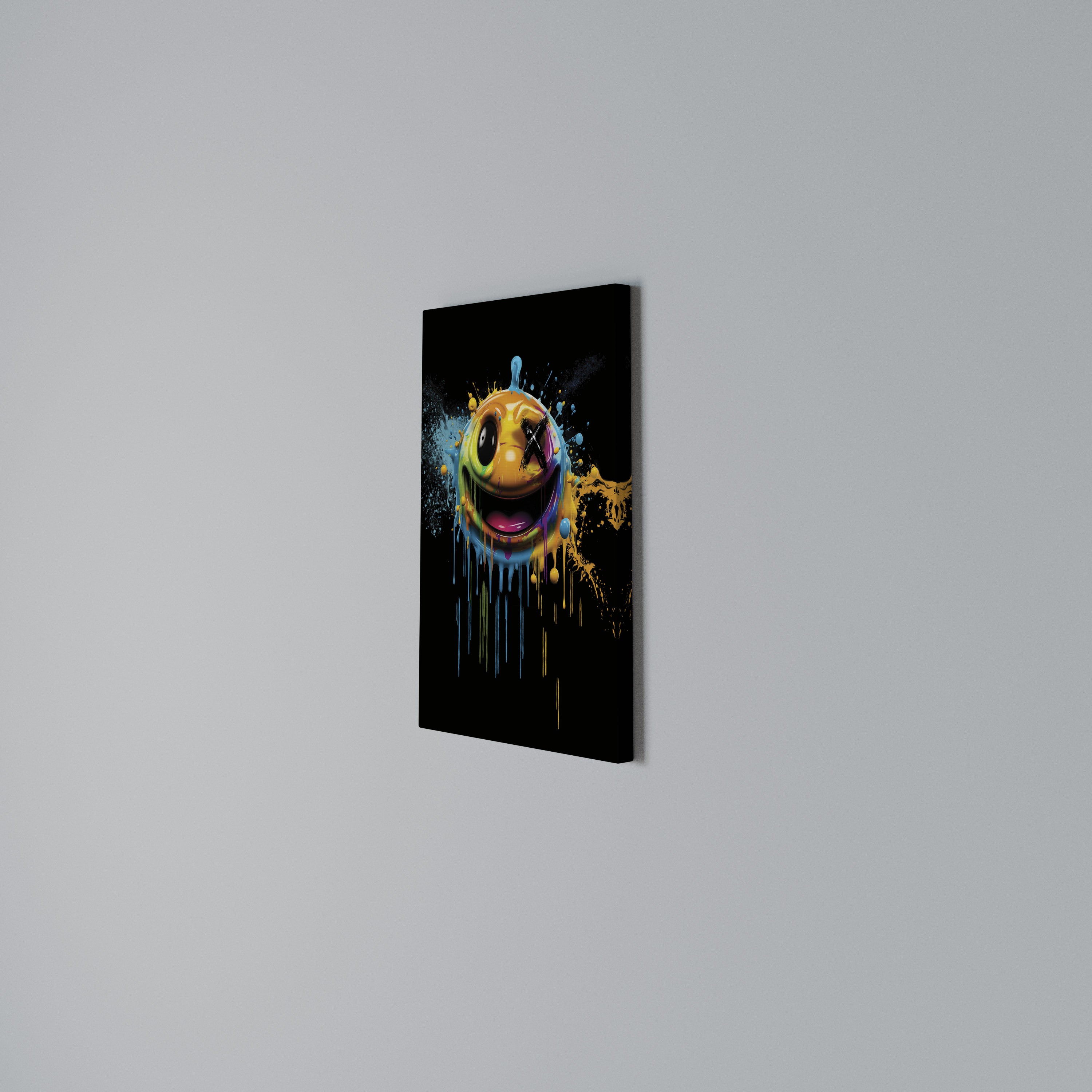 TRIPPY HAPPINESS Quadro em tela vertical