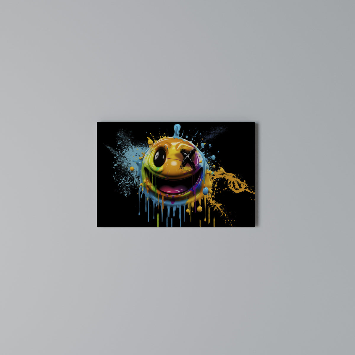 TRIPPY HAPPINESS Horizontal Canvas Print