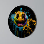 TRIPPY HAPPINESS Round Wall Art