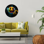 TRIPPY HAPPINESS Round Wall Art