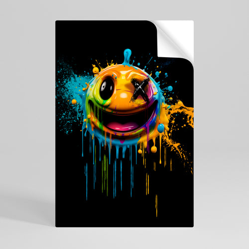 TRIPPY HAPPINESS Póster Autocolante Vertical