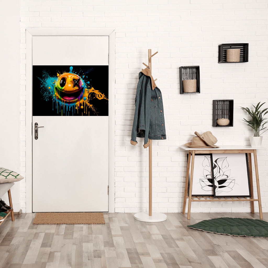 TRIPPY HAPPINESS Peel and Stick Horizontal Poster