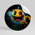 TRIPPY HAPPINESS Autocolante Redondo Removível