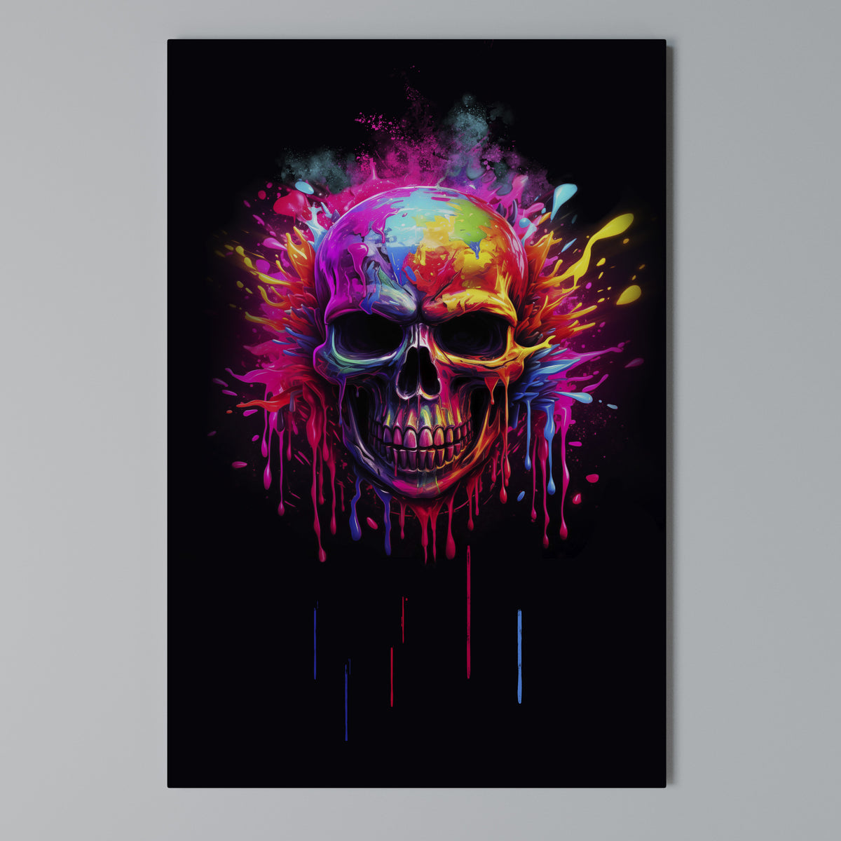 SKULL QUEST Quadro em tela vertical