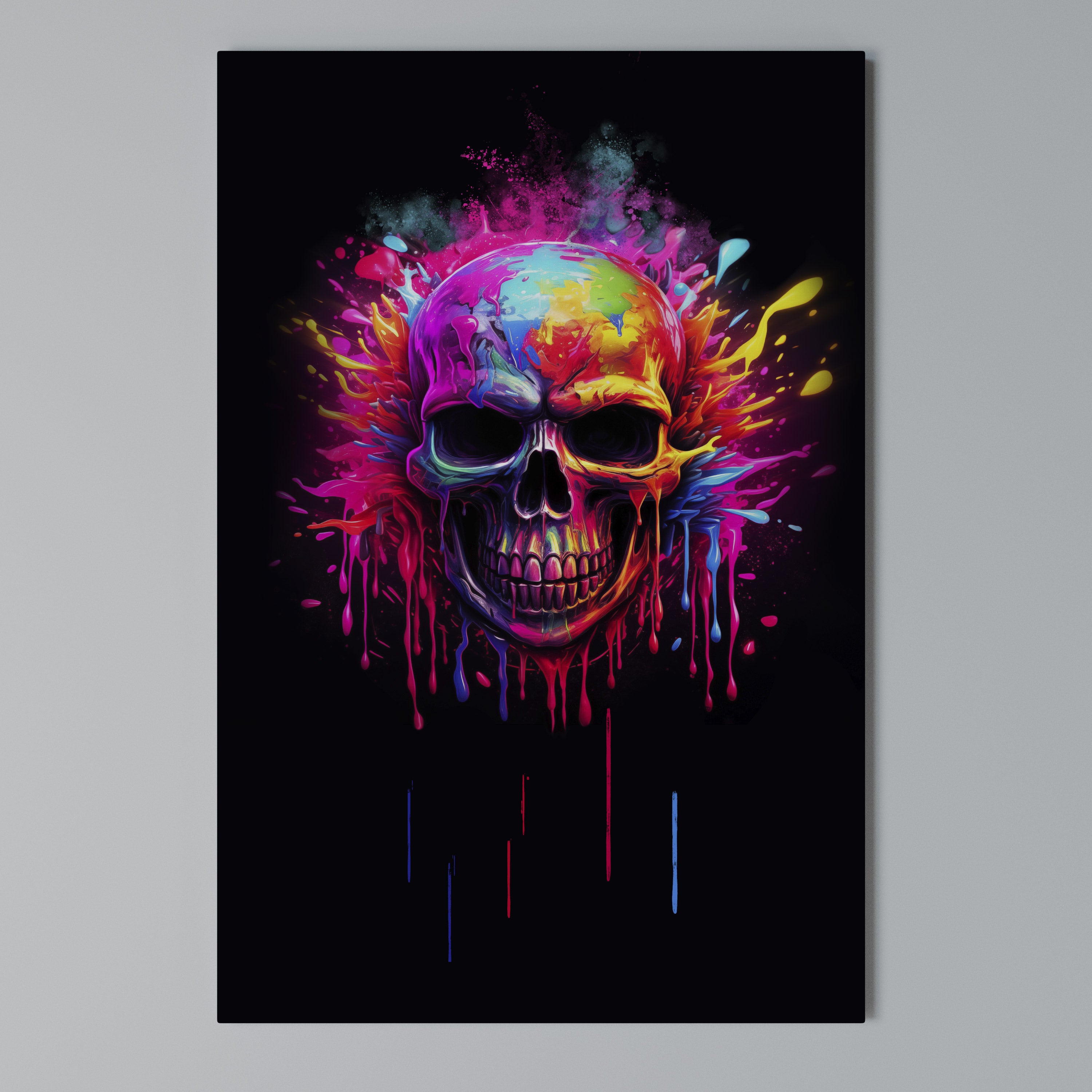 SKULL QUEST Quadro em tela vertical