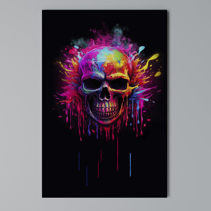 SKULL QUEST Quadro em tela vertical