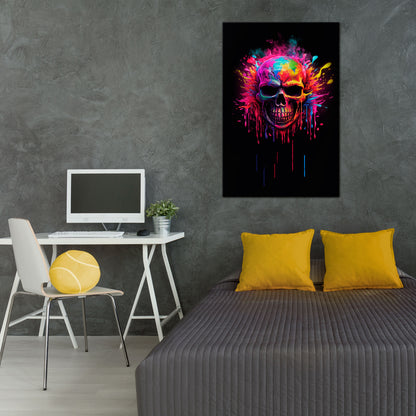 SKULL QUEST Quadro em tela vertical