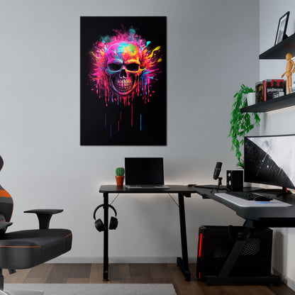 SKULL QUEST Quadro em tela vertical