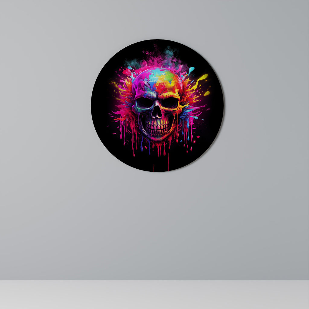 SKULL QUEST Quadro Redondo Decorativo