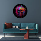 SKULL QUEST Quadro Redondo Decorativo