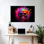 SKULL QUEST Poster Horizontal Autocolante
