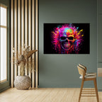 SKULL QUEST Poster Horizontal Autocolante
