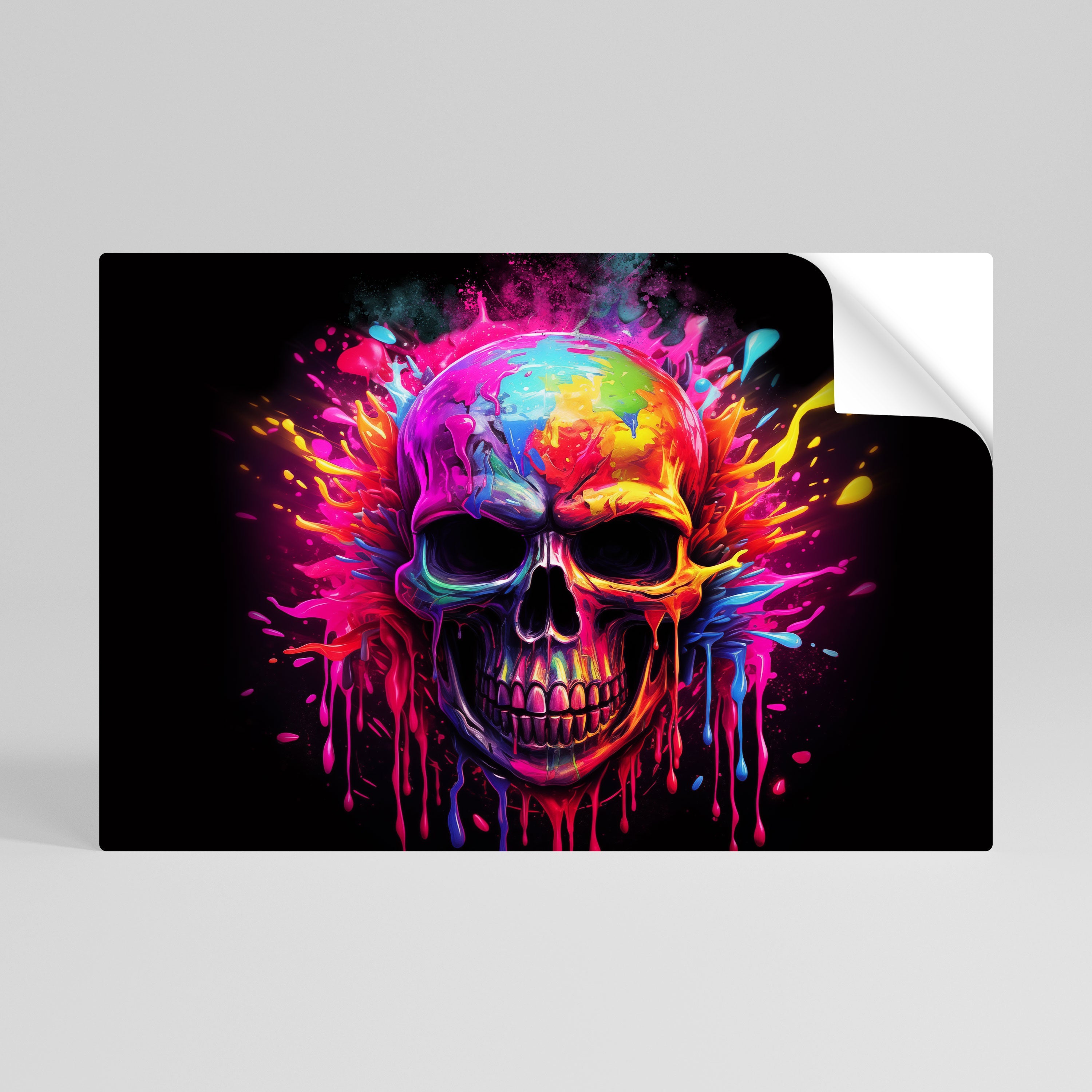 SKULL QUEST Poster Horizontal Autocolante