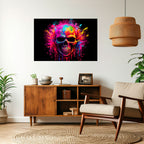 SKULL QUEST Poster Horizontal Autocolante