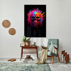 SKULL QUEST Peel and Stick Vertical Poster