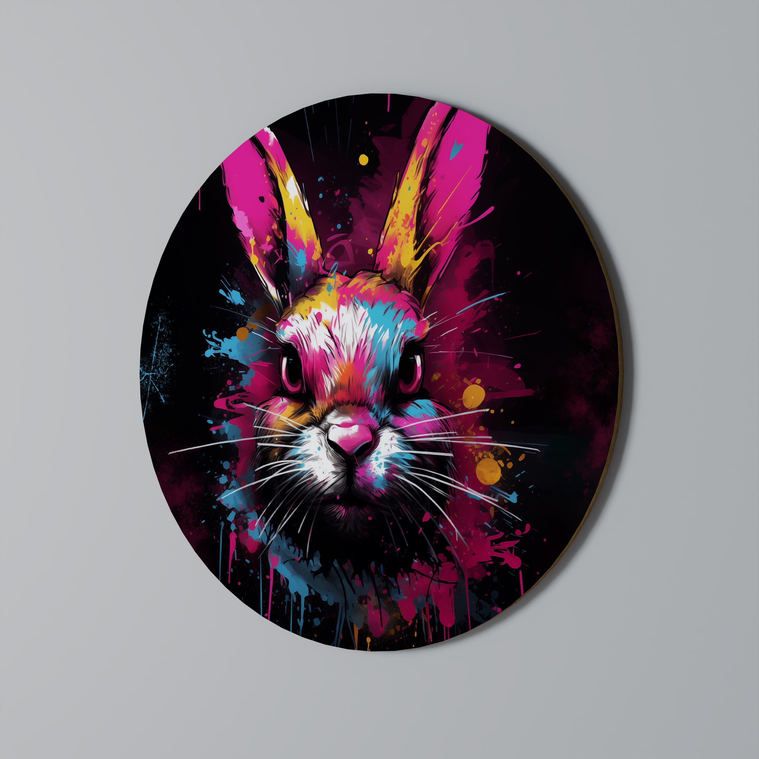 DON'T FOLLOW THE RABBIT Quadro Redondo Decorativo