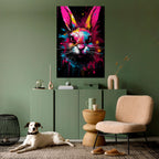 DON'T FOLLOW THE RABBIT Peel and Stick Vertical Poster