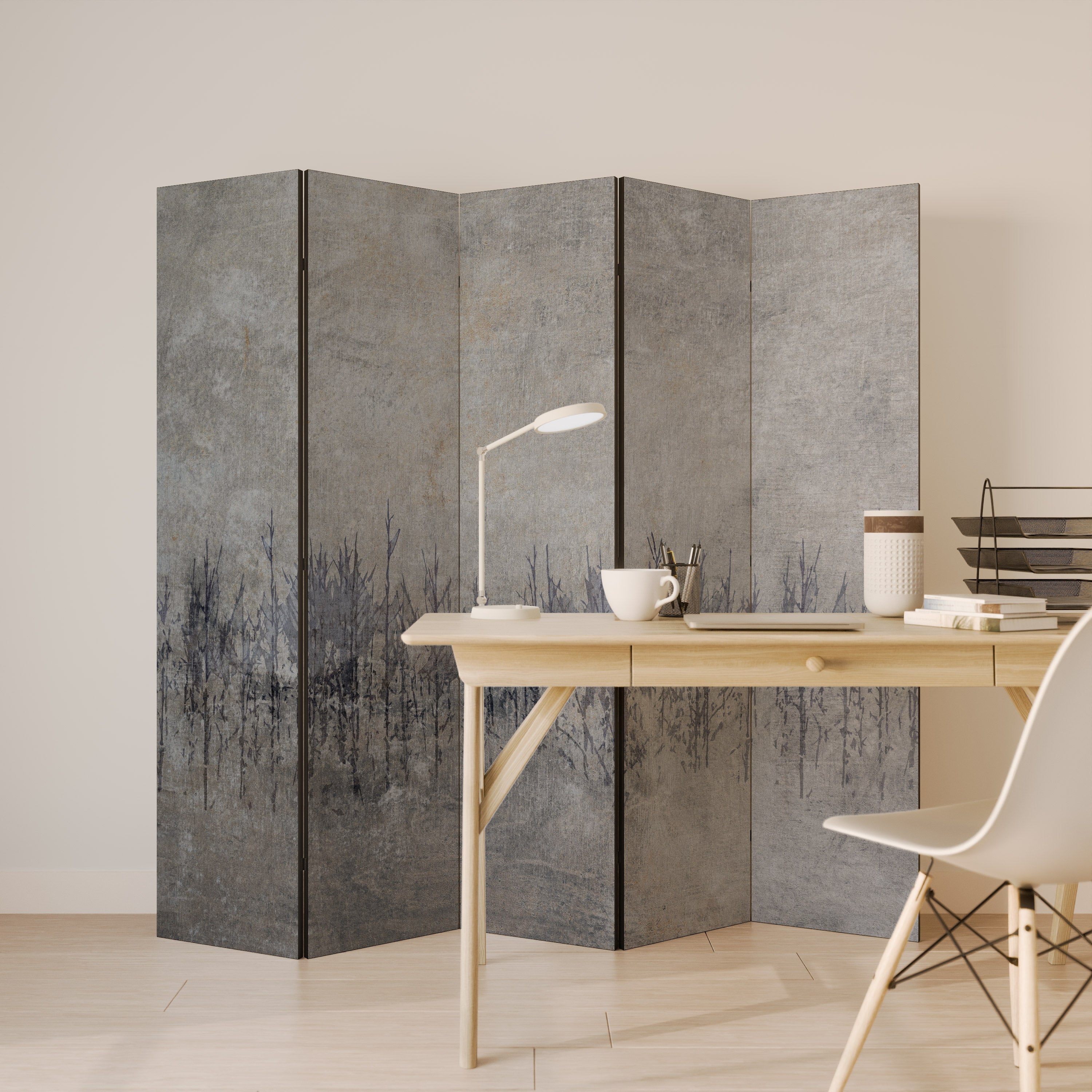 GHOSTS OF NATURE Biombo Decorativo de 5 Painéis