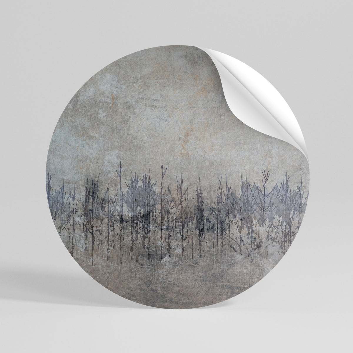 GHOSTS OF NATURE Peel and Stick Round Sticker