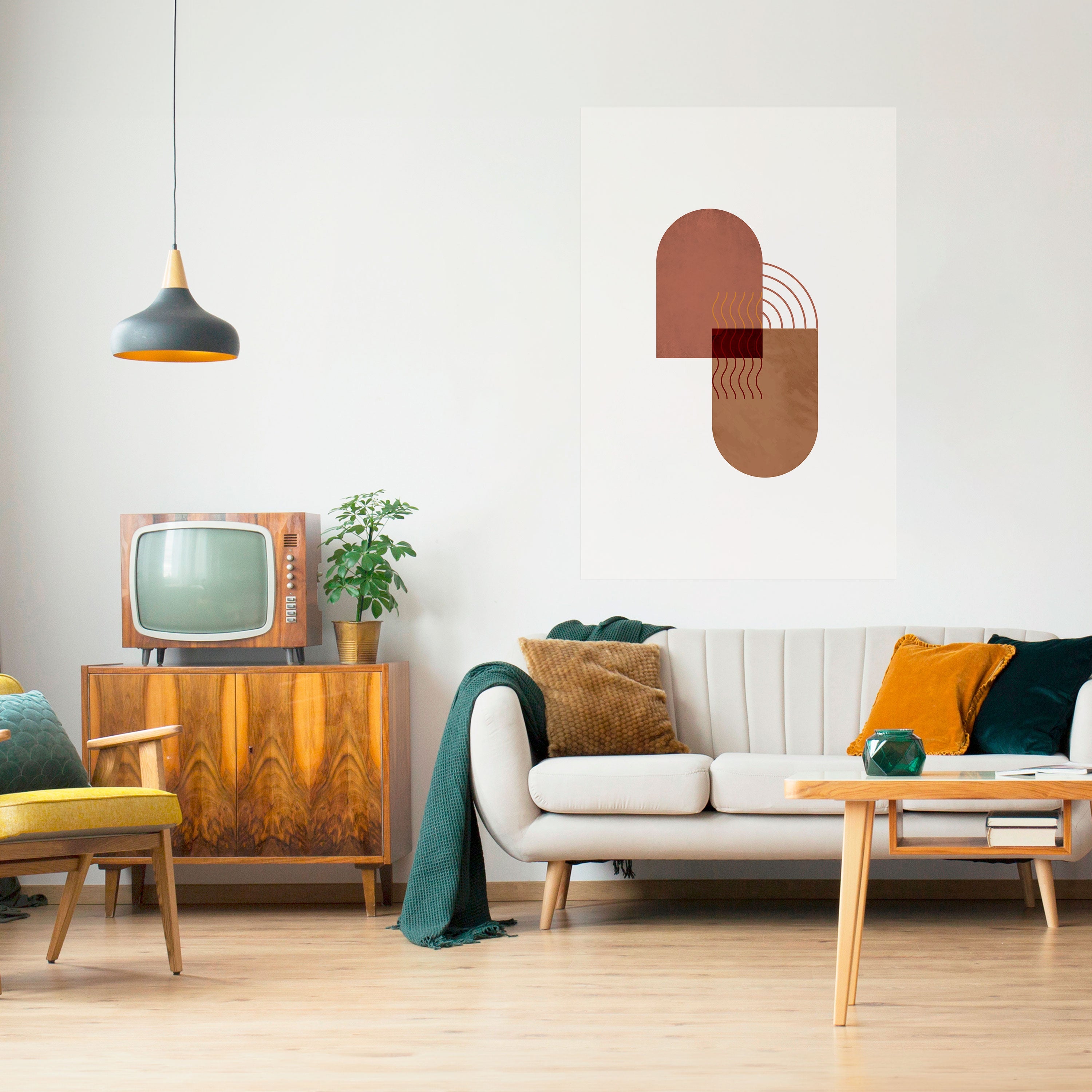 ECHOING DUET Peel and Stick Vertical Poster