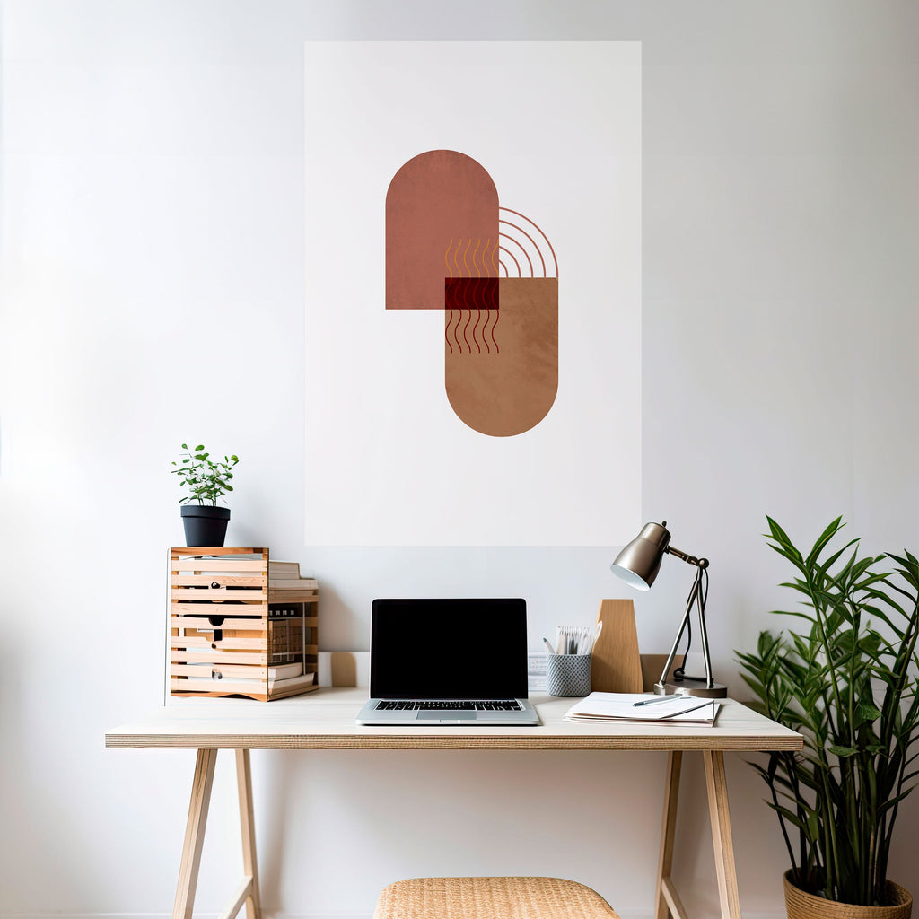 ECHOING DUET Peel and Stick Vertical Poster