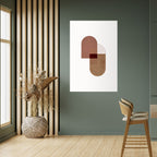 ECHOING DUET Peel and Stick Vertical Poster