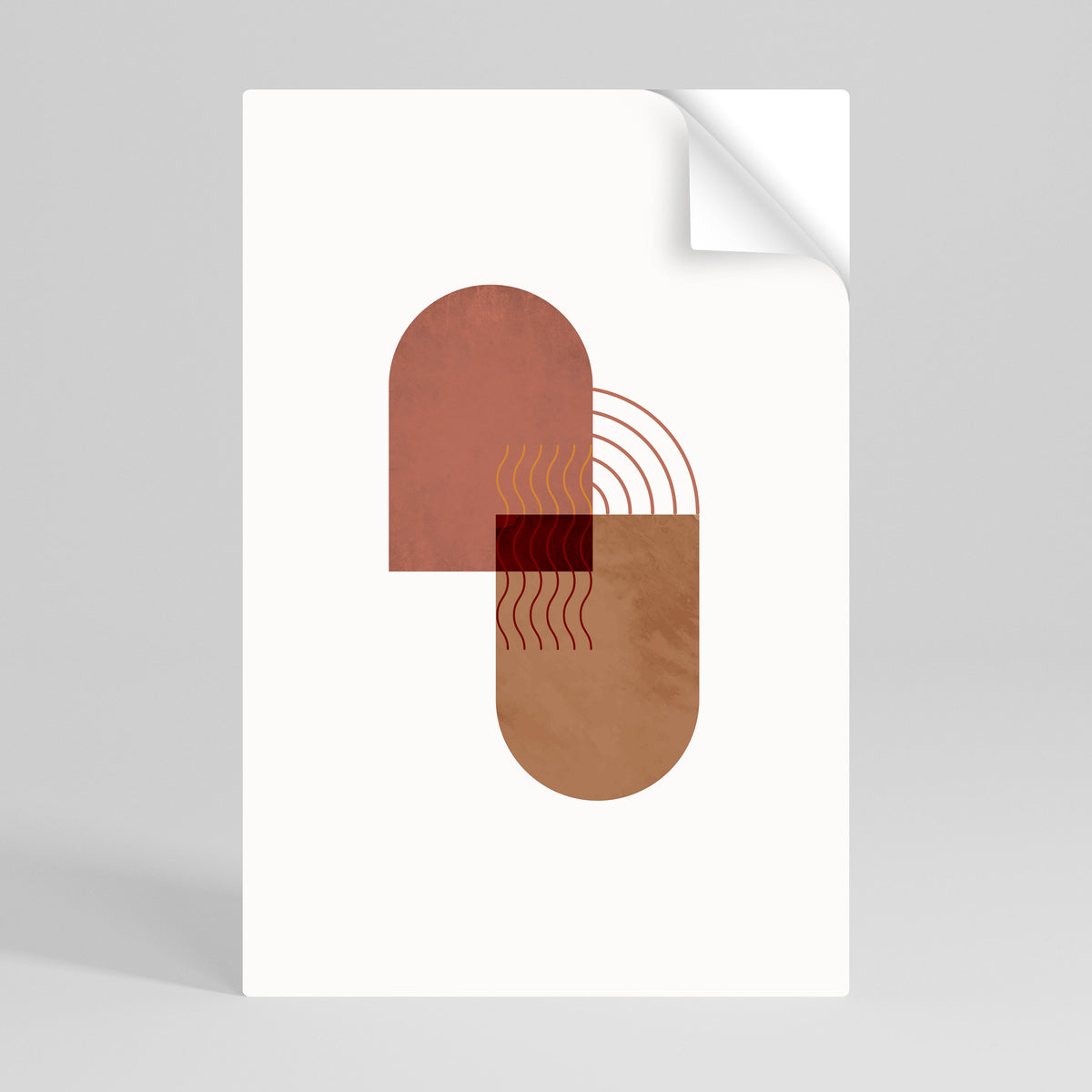 ECHOING DUET Póster Autocolante Vertical