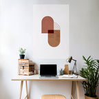 ECHOING DUET Peel and Stick Vertical Poster