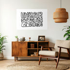 LOST IN THE ECHO Poster Horizontal Autocolante