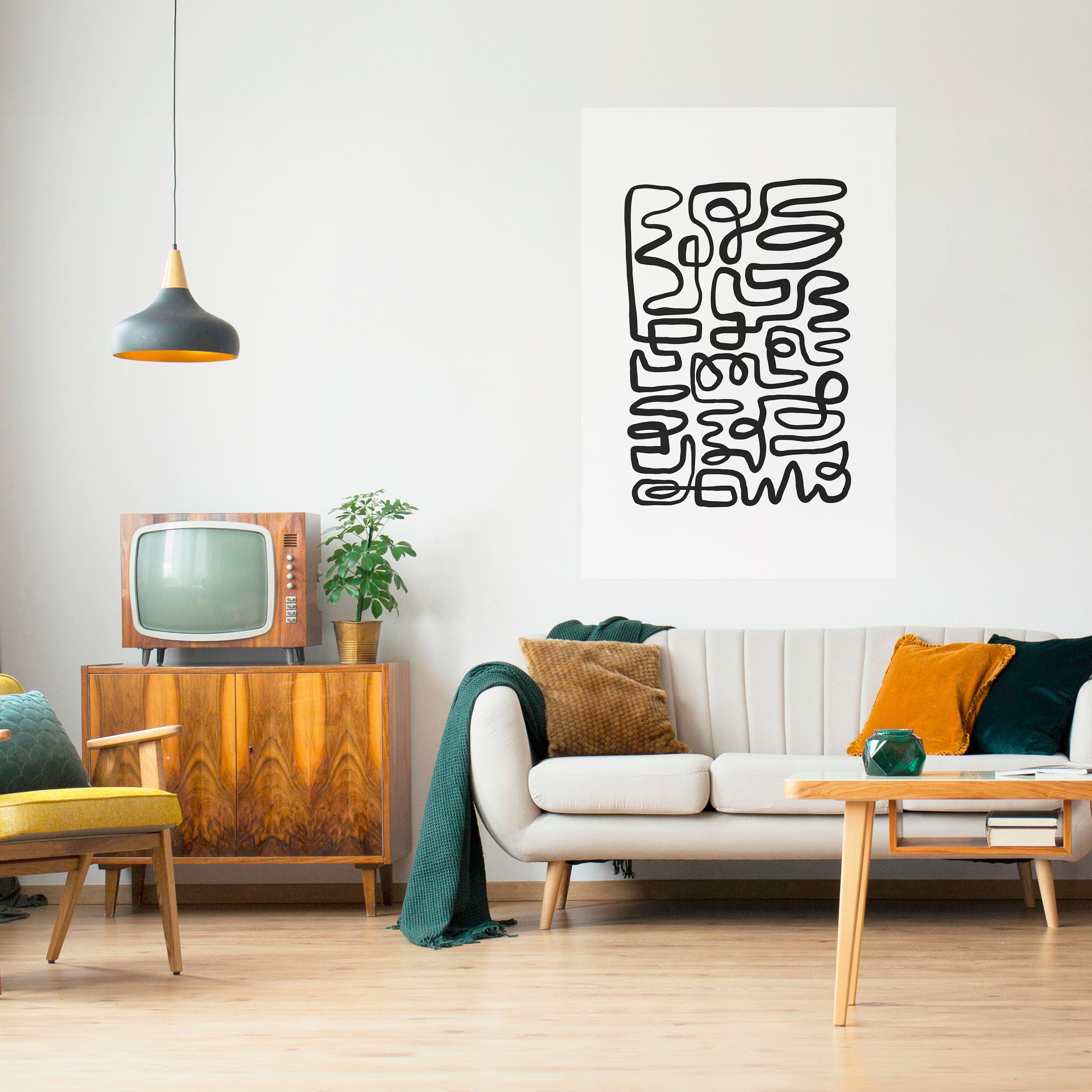 LOST IN THE ECHO Peel and Stick Vertical Poster