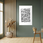 LOST IN THE ECHO Peel and Stick Vertical Poster