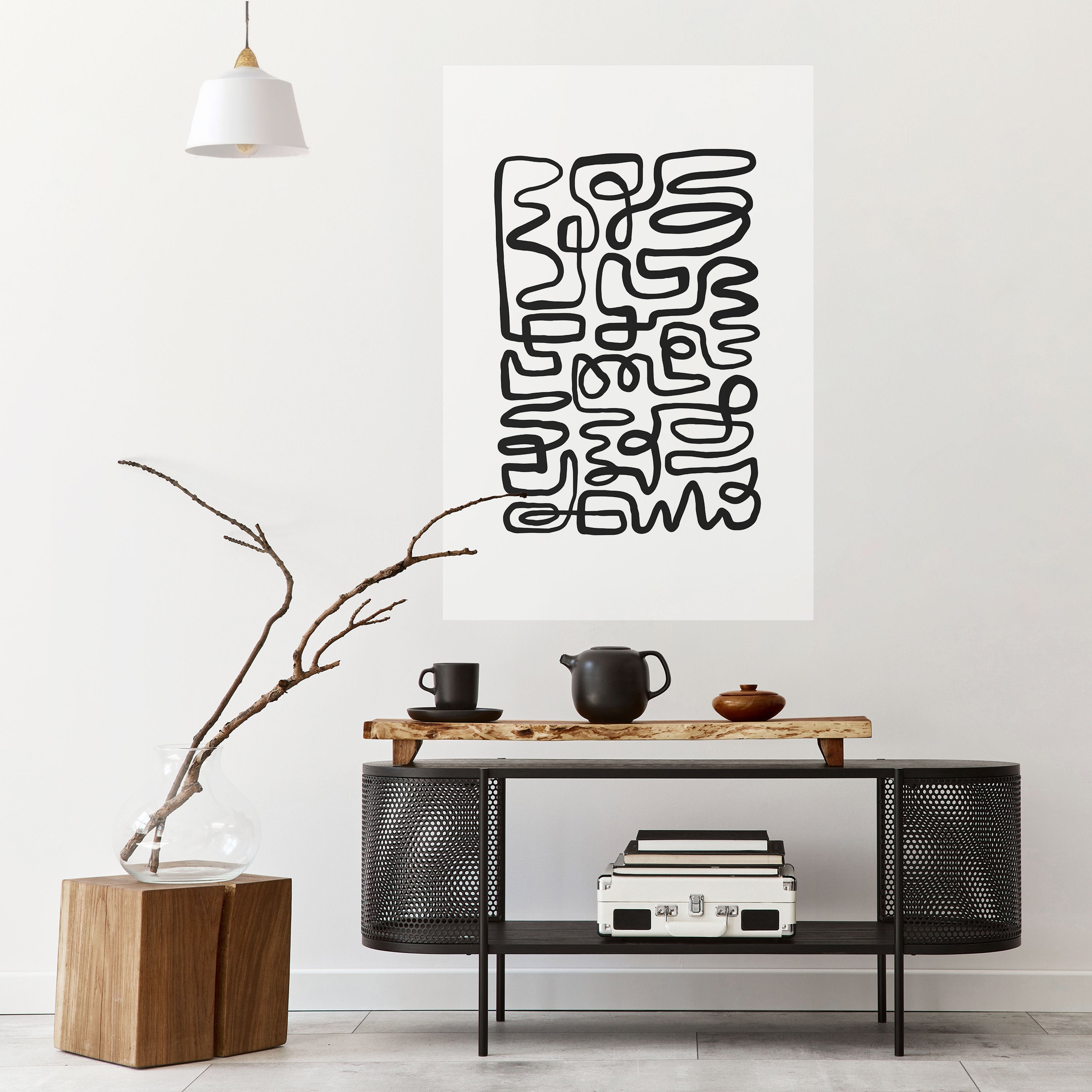 LOST IN THE ECHO Peel and Stick Vertical Poster