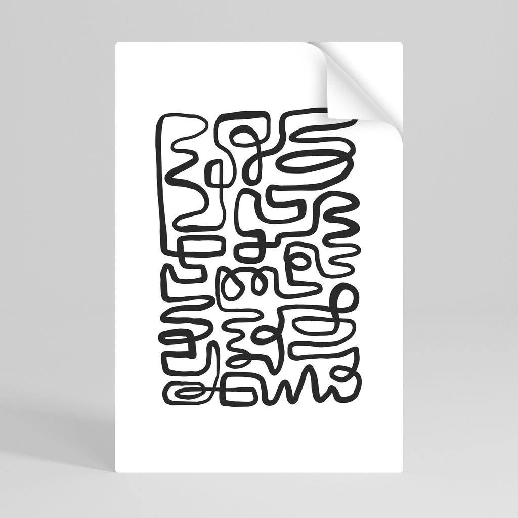 LOST IN THE ECHO Peel and Stick Vertical Poster