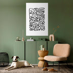 LOST IN THE ECHO Peel and Stick Vertical Poster