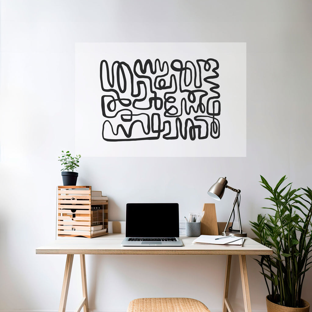 LOST IN THE ECHO Poster Horizontal Autocolante