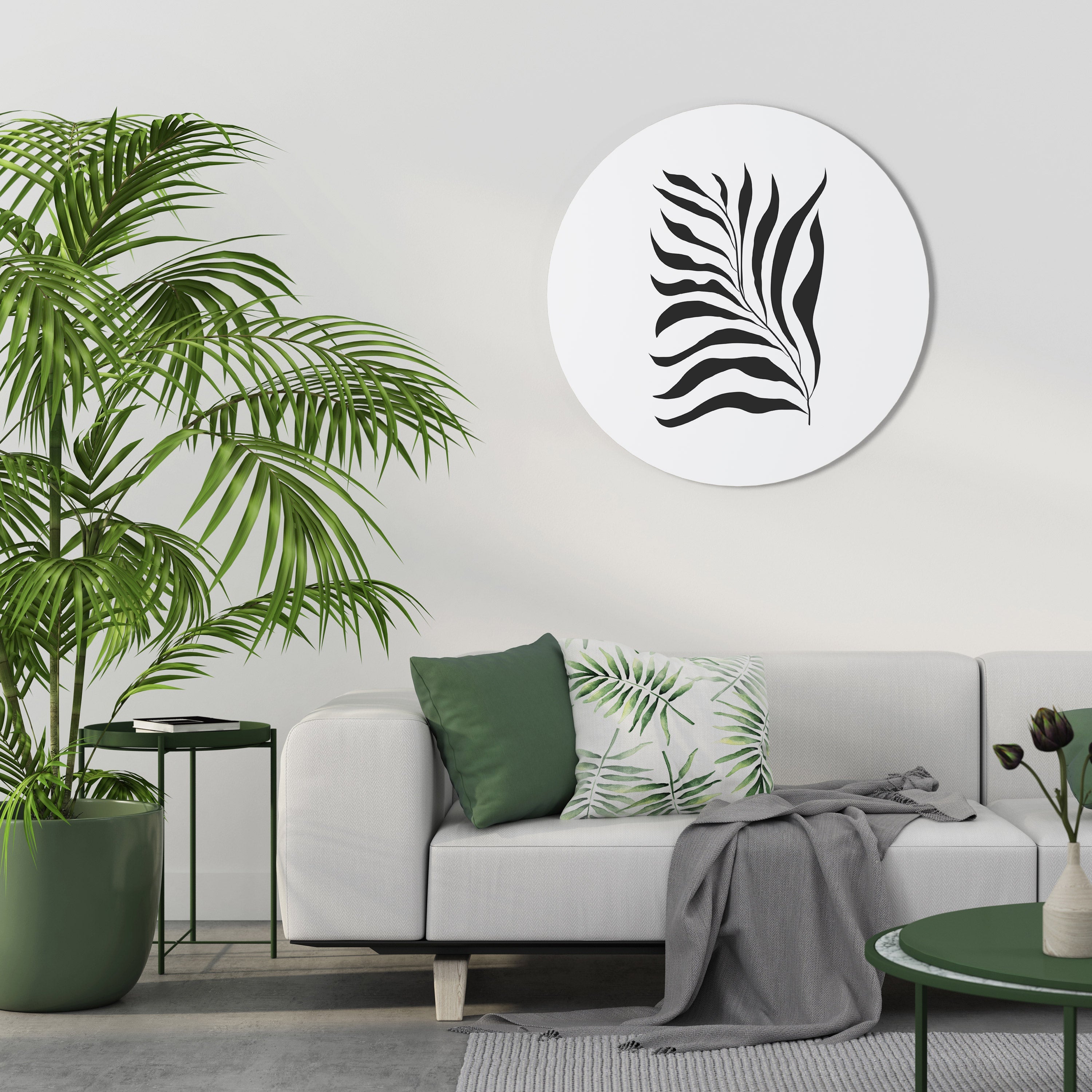 SHADOW PLANT Quadro Redondo Decorativo