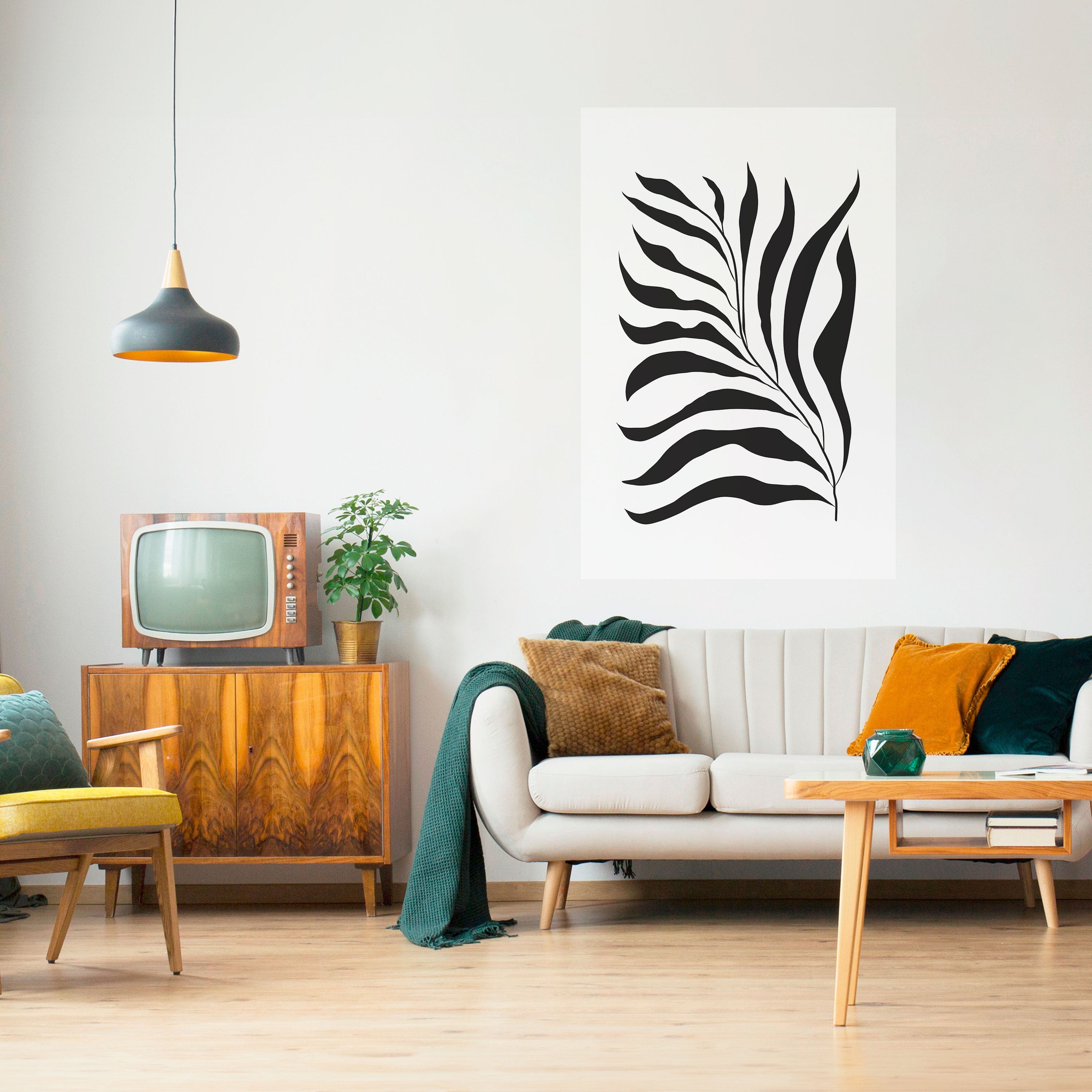 SHADOW PLANT Peel and Stick Vertical Poster