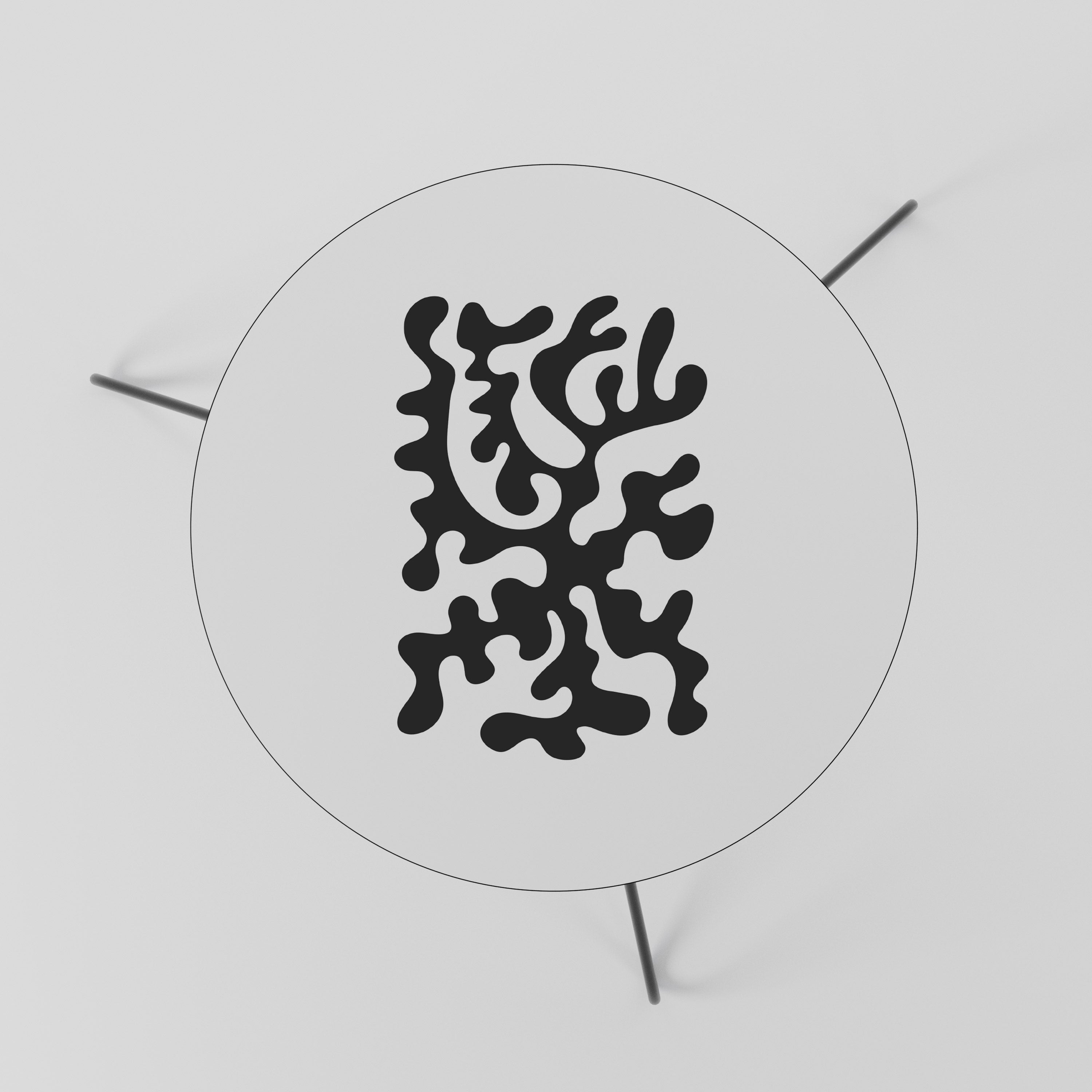 CHARCOAL CASCADE Coffee Table 60