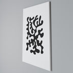 CHARCOAL CASCADE Quadro em tela vertical