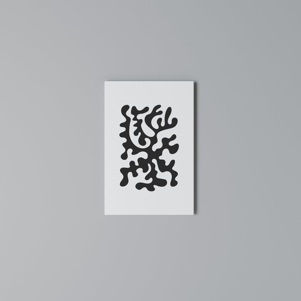 CHARCOAL CASCADE Quadro em tela vertical