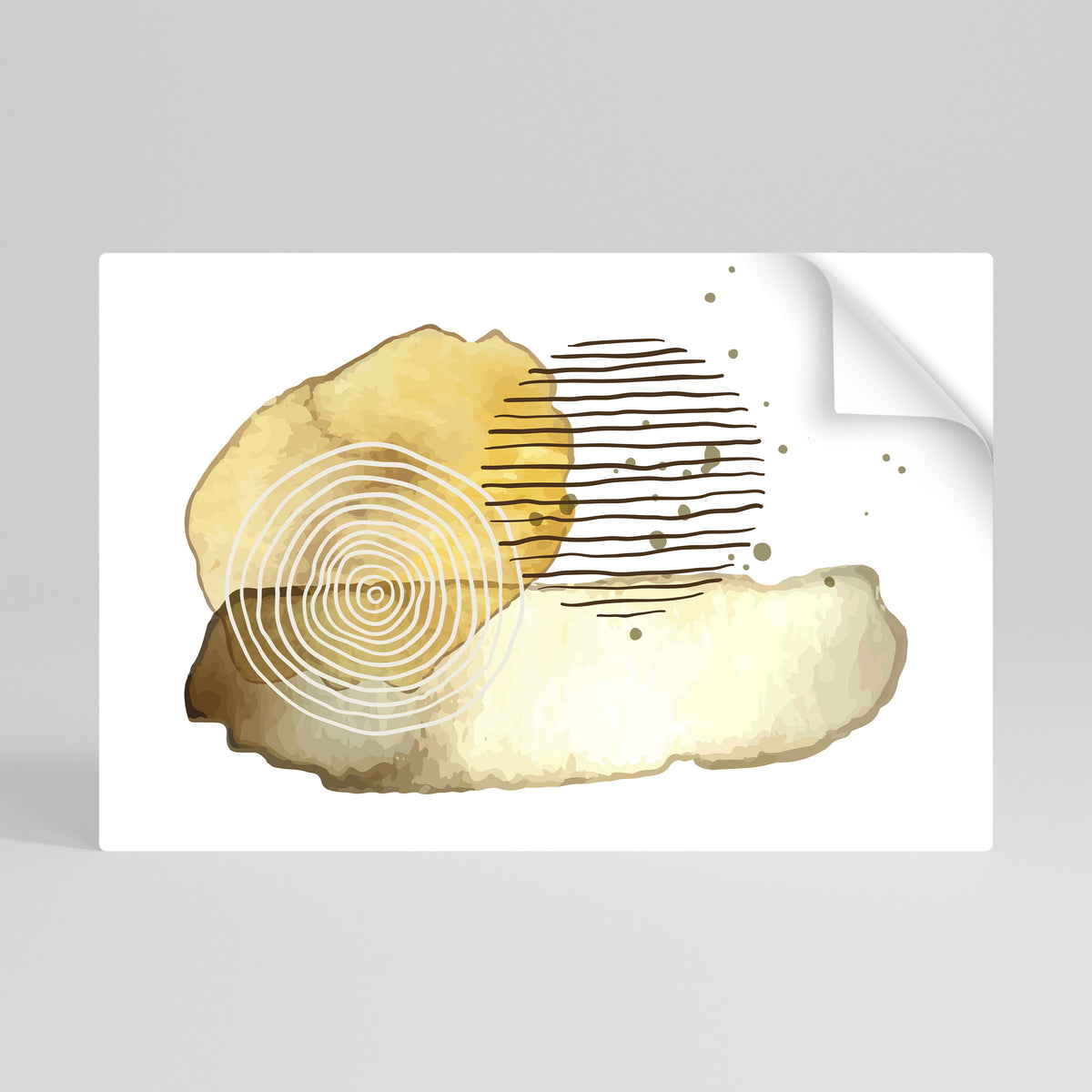 TRANSCENDENT TONES Peel and Stick Horizontal Poster