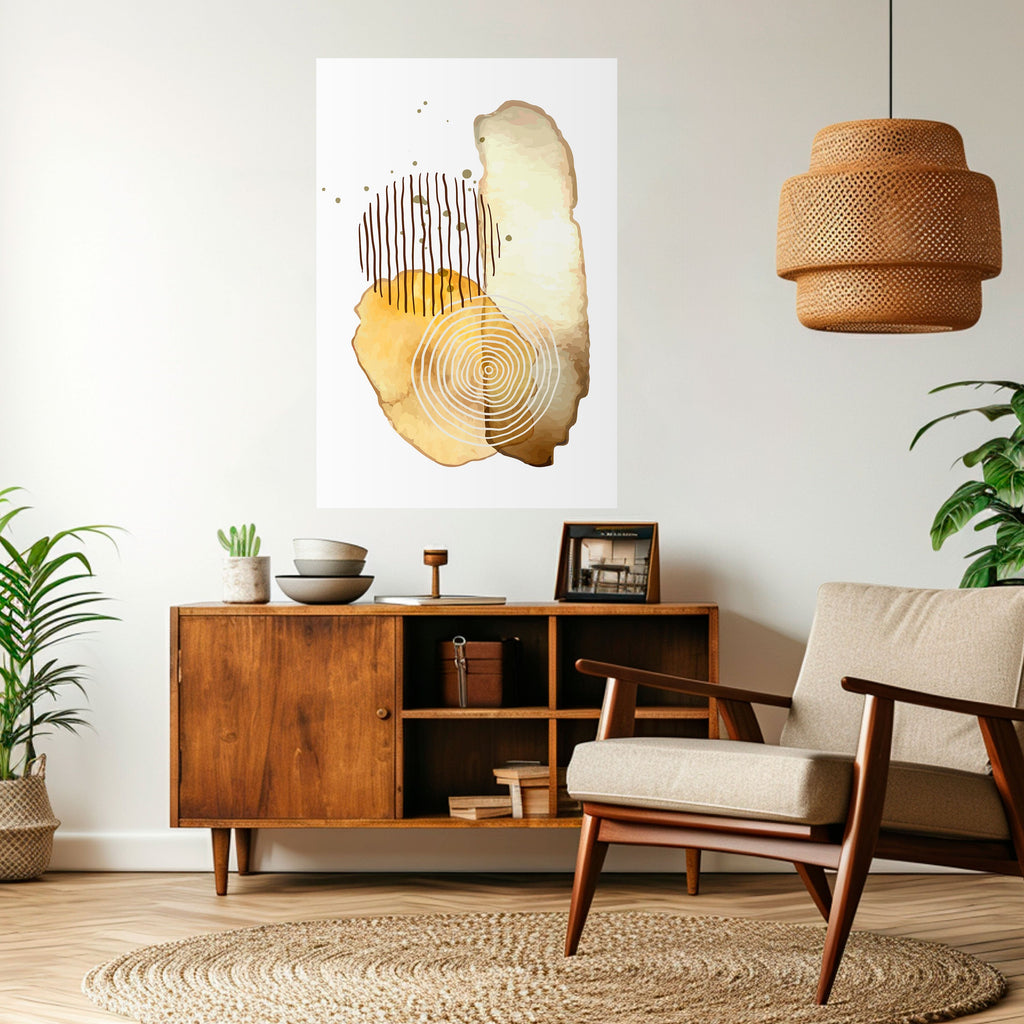 TRANSCENDENT TONES Peel and Stick Vertical Poster