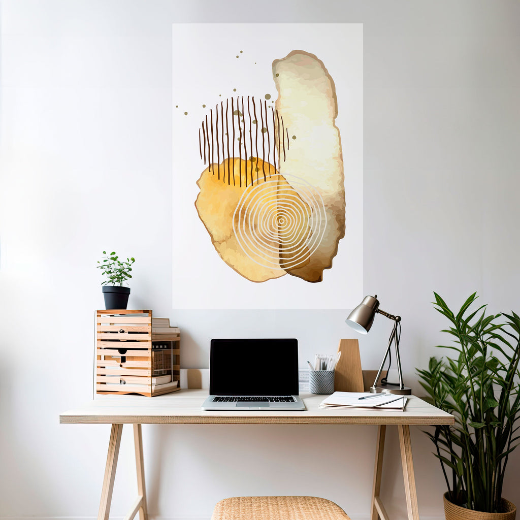 TRANSCENDENT TONES Peel and Stick Vertical Poster